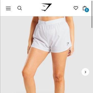 🔥Gym Shark White Loose Fit Shorts🔥